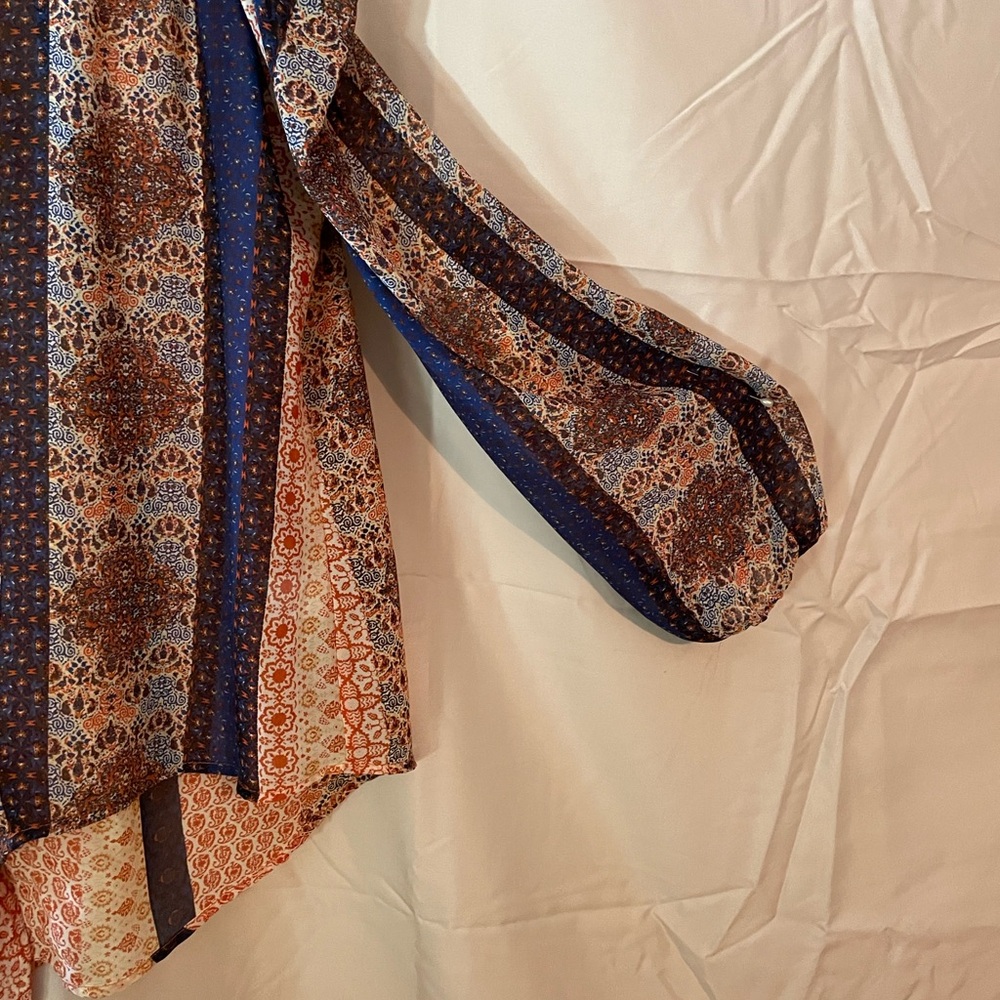 One World Multicolor Patterned Blouse - image 4